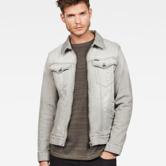 G-Star 3301 STUDS ZIP SLIM JACKET - Picture 3 of 15